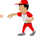 Baseball - Player 23 Clip Art