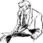 Man Reading Paper