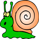 Snail - Scared 1 Clip Art