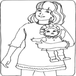 Girl with Doll 01