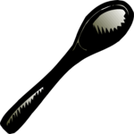 Spoon - Wooden 3 Clip Art