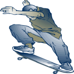 Skateboarding 05 Clip Art