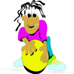 Bowler - Kid 1 Clip Art