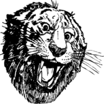 Circus - Tiger's Head Clip Art
