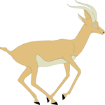 Antelope 01 Clip Art