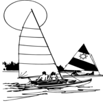 Sailboats 2 Clip Art