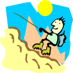 Rock Climber 02 Clip Art