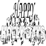 Happy Holly-Days 1 Clip Art