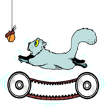 Treadmill - Squirrel Clip Art