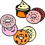 Bagels & Cream Cheese Clip Art