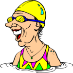 Swimmer 18 Clip Art