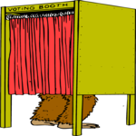 Voting Booth 05 Clip Art