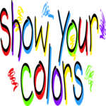 Show Your Colors Clip Art