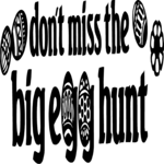 Big Egg Hunt Title Clip Art