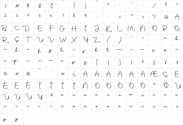 Ontohood Regular  glyph index