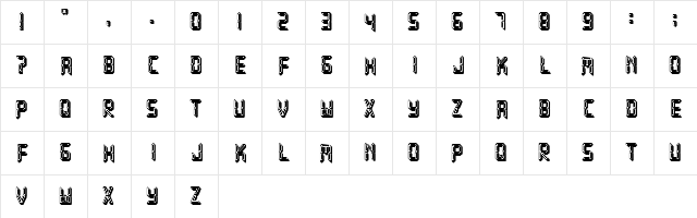 Fake Hope Filled Regular  glyph index