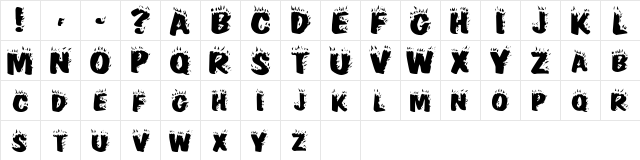 HellfireExtended Regular  glyph index