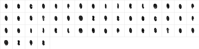 Squirrel Regular  glyph index