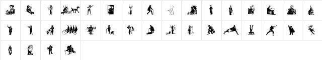 whimsies Regular  glyph index