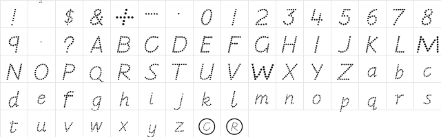 JARDOTTY   glyph index