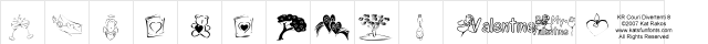 KR Cuori Divertenti 8 Regular  glyph index