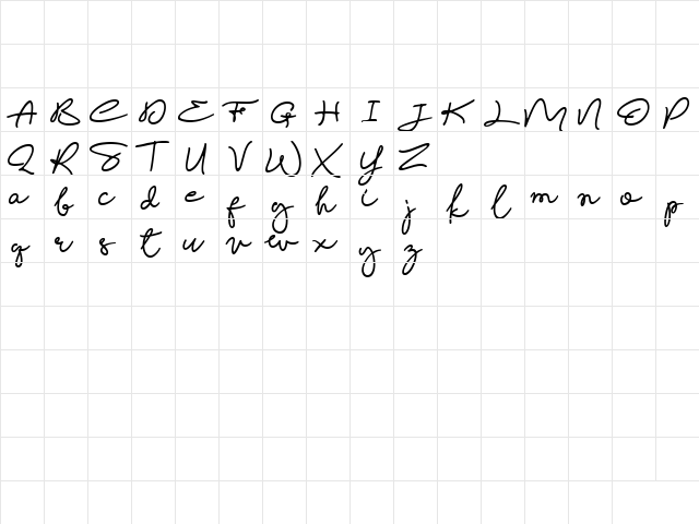 Magic Anomali Regular  glyph index