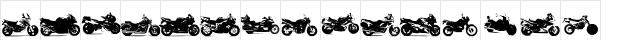 MotorBikez Regular  glyph index
