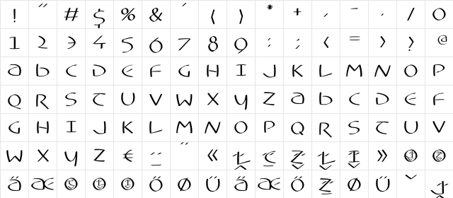 TypoasisUncialFS Regular  glyph index