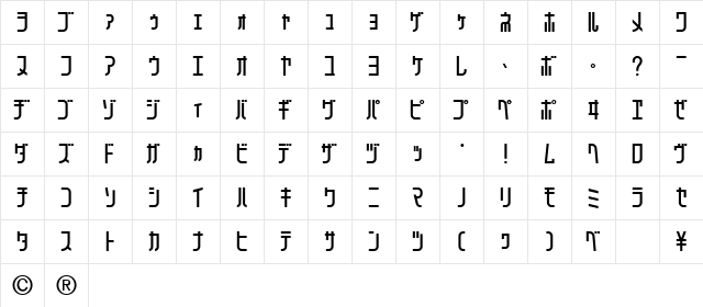 71mksdKt Medium  glyph index