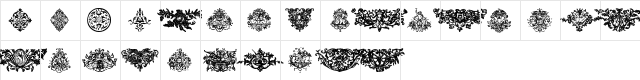 ryp_deco6 Regular  glyph index