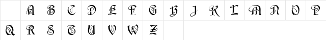 MiddleAges-Caps   glyph index