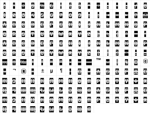 a_AssuanTitulCm1St Medium  glyph index