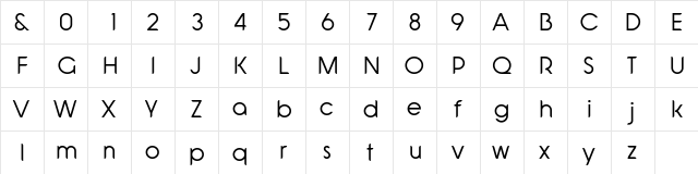 Shadeerah Demo Regular  glyph index