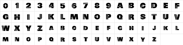 ElectionTime Regular  glyph index