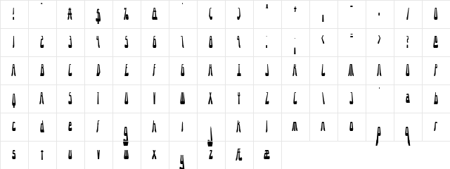 10.15 Saturday Night (BRK) Regular  glyph index