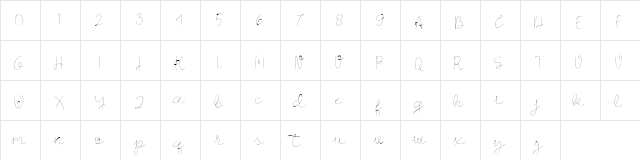Longhair Regular  glyph index