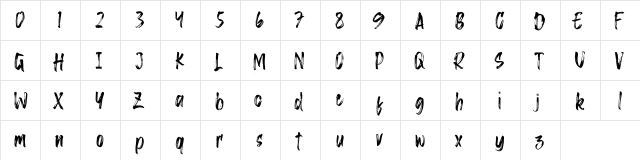 Saggacity Regular  glyph index