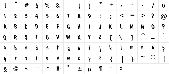 a_DomInoRevObl Regular  glyph index