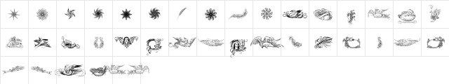CaligrafiaDivina Regular  glyph index
