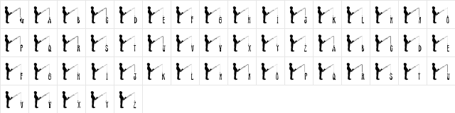 New Regular  glyph index