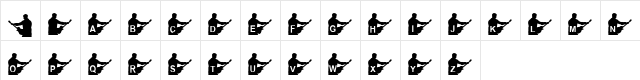 KR Steve's Solo Regular  glyph index