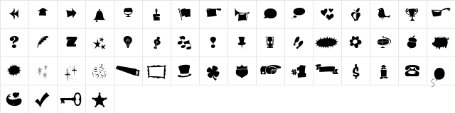 Ed Bengbats  glyph index