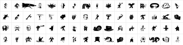 BigCheeseDark Regular  glyph index