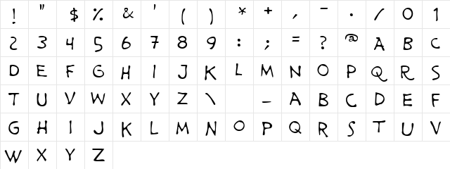 Prime Minister of Canada Regular  glyph index