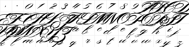 Shergine Demo Regular  glyph index