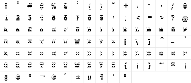 a_MonumentoTitulStrNr Regular  glyph index
