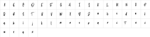 Mist Sunshine Brush Free Regular  glyph index