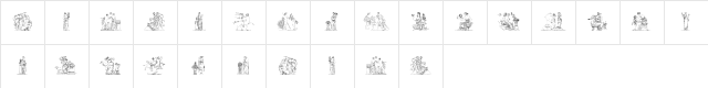 ClassicSketches Regular  glyph index