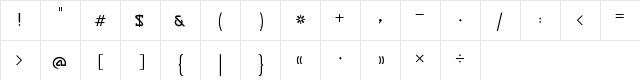 Sakkal Maya Pro Regular  glyph index