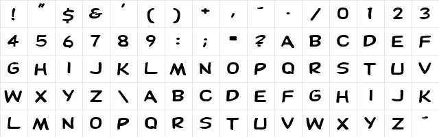 Pester 9 Regular  glyph index